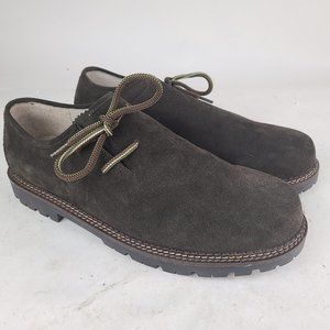 Stockerpoint Leather Suede Shoes Brown Size US 13.5 EU 47 Octoberfest Germany